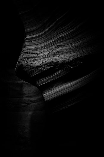 Canyon, Layers, Darkness, Bw, Chb HD phone wallpaper