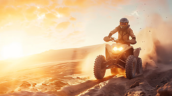 Sunset Quad Bike Adventure -, quad HD wallpaper