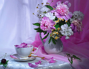 still live, other, still life, flowers, abstract HD wallpaper