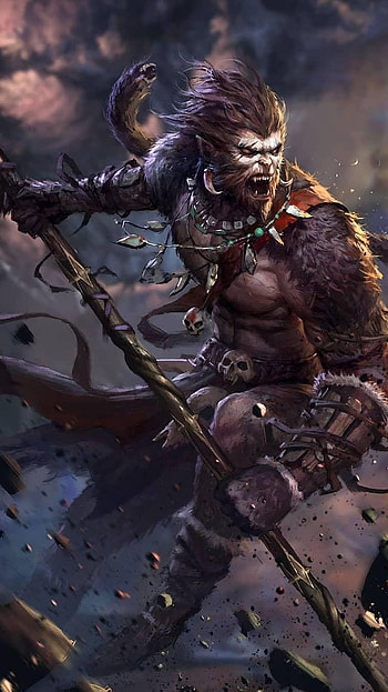 Monkey King, Fighter, fighter monkey HD phone wallpaper