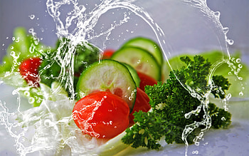 Cucumber and tomato, Vegetables HD wallpaper