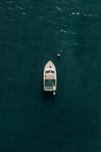 Water, Sea, View From Above, Miscellanea, Miscellaneous, Boat, Cutter HD phone wallpaper