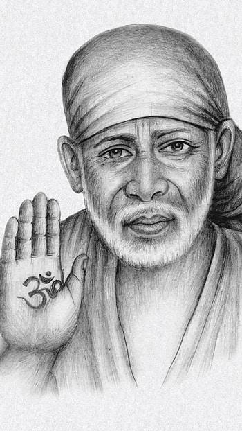 Sai baba sketch, , god HD phone wallpaper