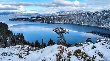Must-visit attractions, Lake Tahoe, Resort hotel, Natural wonders HD wallpaper