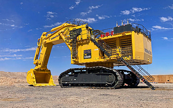 Komatsu PC5500, crawler excavators, construction vehicles, 2022 excavators, special equipment, excavators, Komatsu HD wallpaper