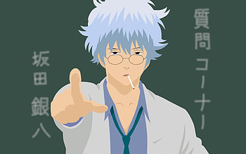 Gintoki Sakata, Silver-haired samurai, Comedic protagonist, Anime HD wallpaper