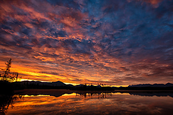 Nature, Water, Sunset, Lake, Hills, Evening HD wallpaper