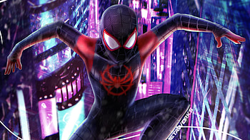 Miles Morales Spider Man, spiderman, superheroes, digital-art, artwork HD wallpaper