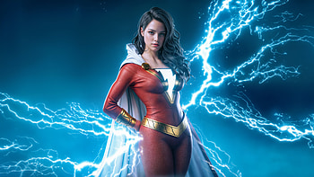 Mary Marvel, mary-marvel, superheroes, digital-art, artwork, ai-girls, ai, art, deviantart HD wallpaper