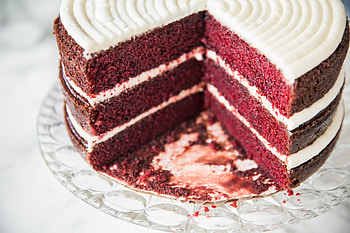 Red Velvet Cake, Velvet, Cake, Food, Red HD wallpaper