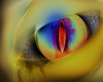 Cool Eye, eyes, colours, fantasy, body HD wallpaper