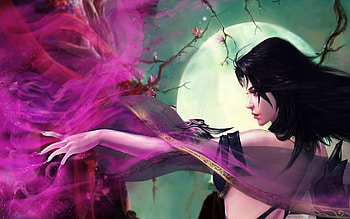 BEAUTY, game, moon, character HD wallpaper