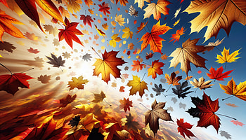Falling Autumn Leaves , autumn, leaves, artist, artwork, digital-art HD wallpaper