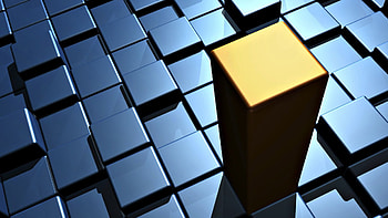 Abstract, golden, blue, 3d HD wallpaper