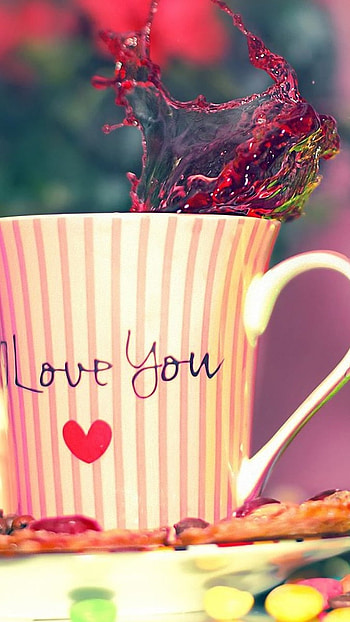 Good Morning, Love, cup HD phone wallpaper