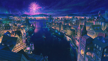Night City Port , artist, artwork, digital-art HD wallpaper