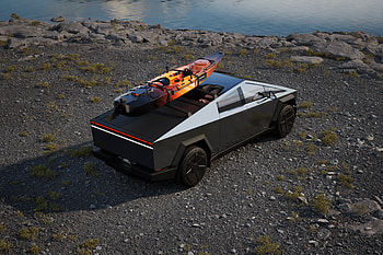 Tesla Cybertruck: Ultra Adventure, vehicle, Tesla, Tesla Cybertruck HD wallpaper