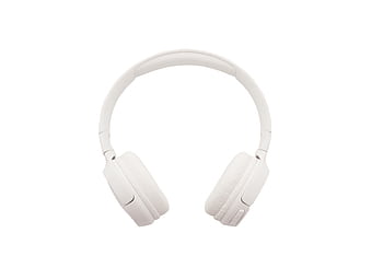 Minimalist white wireless heads isolated on a plain background, ideal for tech and audio themes. HD wallpaper