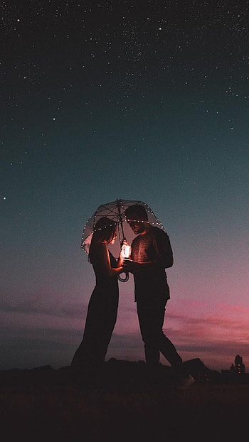 Cute love couple, , Romantic, Silhouette HD phone wallpaper