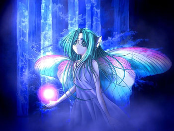 20040701 172 elf1 jpg, blue, neon, elf, fantasy HD wallpaper