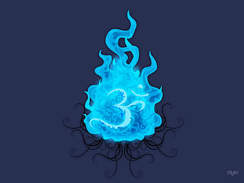 A U M, , blue, peace HD wallpaper