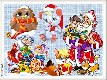 CHRISTMAS COLLAGE, CHRISTMAS, ART, , ABSTRACT HD wallpaper