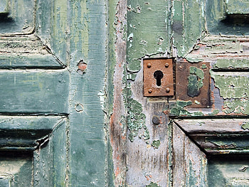 Miscellanea, Miscellaneous, Paint, Old, Door, Rust, Keyhole HD wallpaper