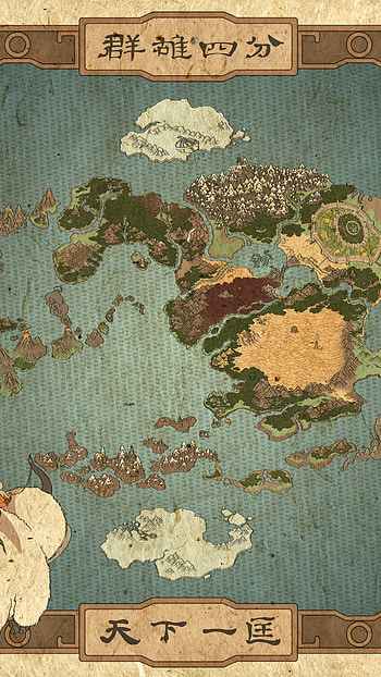 Avatar: The Last Airbender - Map, Anime, Avatar: The Last Airbender HD phone wallpaper