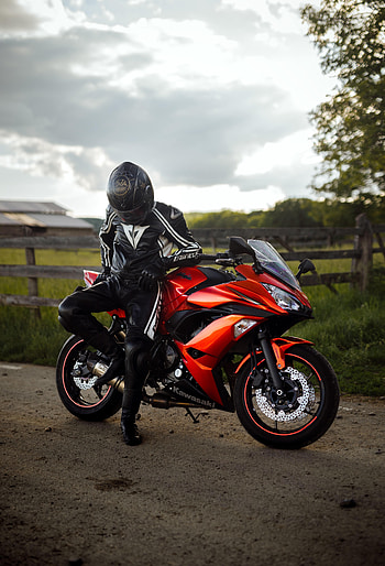 Motorcycles, Motorcyclist, Helmet, Motorcycle, Kawasaki HD phone wallpaper