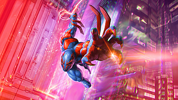 Spiderman 2099 High Tech Hero, spiderman, spiderman-2099, superheroes, artwork, artist, digital-art, artstation HD wallpaper