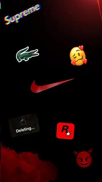 Nike, red HD phone wallpaper