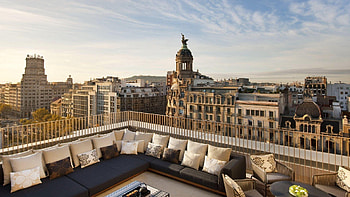 Mandarin Oriental Barcelona, Rooftop HD wallpaper