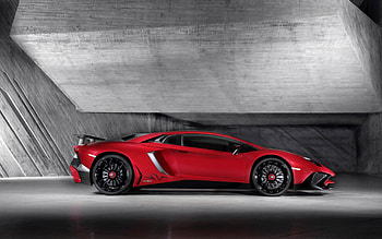 lamborghini aventador lp750 4 sv, aventador, italian, lamborghini, red HD wallpaper