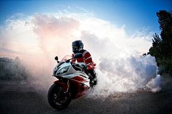 Yamaha R6 Smoke, yamaha-r6, yamaha, bikes, smoke HD wallpaper