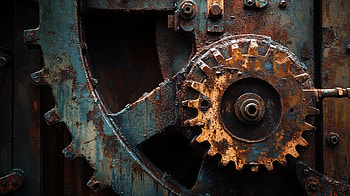 Rusty Machinery: A Ultra, gear, machine, industrial, rust HD wallpaper