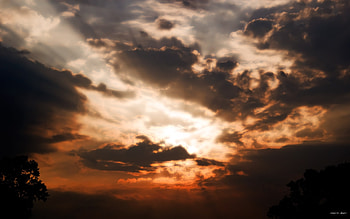 Glory, sky, nature, sun, cloud HD wallpaper