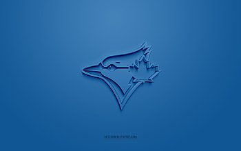 Toronto Blue Jays emblem, creative 3D logo, blue background, American baseball club, MLB, Toronto, Canada, Toronto Blue Jays, baseball, Toronto Blue Jays insignia HD wallpaper