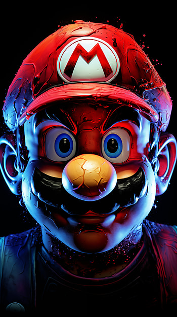 Mario for - Gaming Icon Art, Mario, video game, cartoon HD phone wallpaper