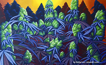 Cathy Lee - Featured Marijuana Artist - Stoner Artwork HD wallpaper