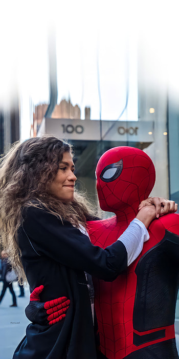Spider Man, Tom_Holland, Spiderman, Zendaya, Zendya HD phone wallpaper