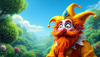 Vibrant Jester: A Stunning Ultra, jester, fantasy, colorful, forest, whimsical HD wallpaper