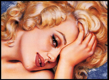 Olivia, head, blond, woman HD wallpaper