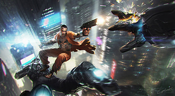 Breaking Out, police, artist, artwork, digital-art, artstation HD wallpaper