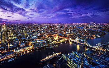 London, Night Skylines HD wallpaper