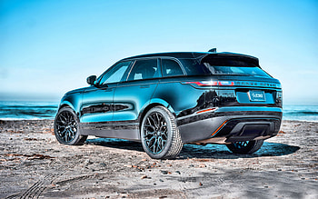 Range Rover Velar, 2021, Rear View, Exterior, New Black Velar, Luxury SUV, British Cars, Land Rover HD wallpaper