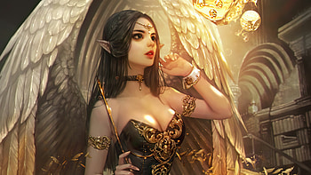 Beautiful elves, fantasy art, Ethereal beauty, Enchanting backgrounds HD wallpaper