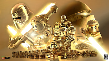 Star Destroyer, Lego Star Wars: The Force Awakens, Video Game, Bb 8, Captain Phasma, Chewbacca, C 3Po, Finn (Star Wars), Han Solo, Kylo Ren, Leia Organa, Lightsaber, Maz Kanata, Millennium Falcon, Poe Dameron, R2 D2, Rey (Star Wars), Starkiller Base, Stormtrooper, Tie Fighter, X Wing, Lego HD wallpaper