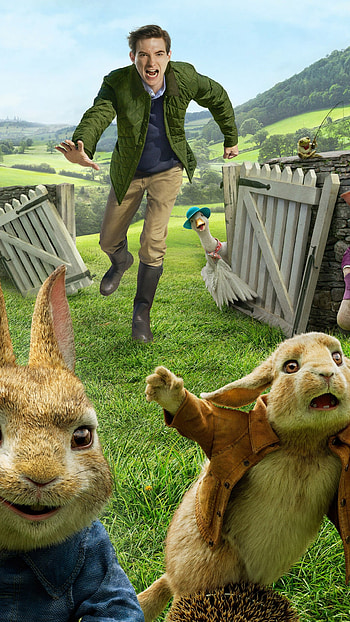 Domhnall Gleeson, Peter Rabbit, , Movies HD phone wallpaper