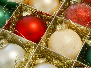 decoration, balls, christmas, red HD wallpaper
