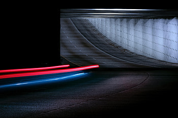 Dark, Road, Lines, Long Exposure, Tunnel HD wallpaper